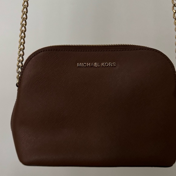 Michael Kors Camel Brown and Gold Crossbody - Picture 4 of 4